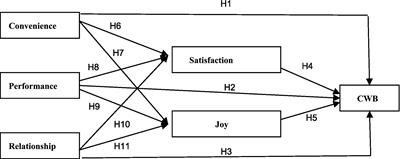 Impact of the critical factors of customer experience on well-being: Joy and customer satisfaction as mediators